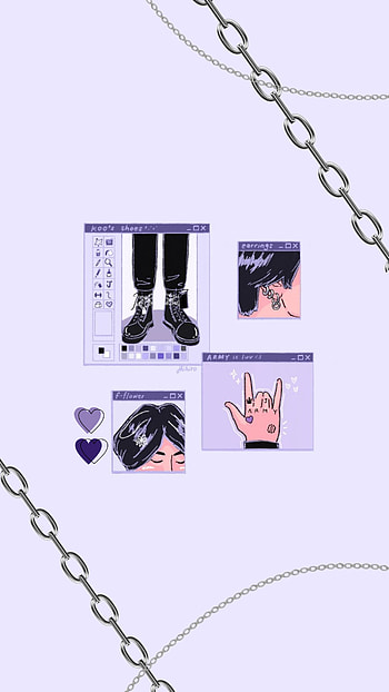 Jungkook, army, bts, kookie, purple aesthetic HD phone wallpaper