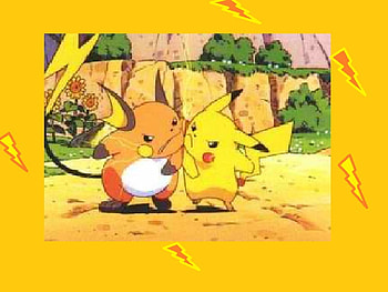 Not Friends at All, enimies, pikachu, raichu, pokemon HD wallpaper