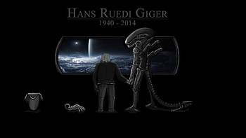 H.R. Giger Tribute by ilPoli H.R. Giger Tribute by ilPoli HD wallpaper