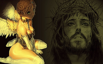 It Hurts, emotion, jezus, pain, angel, girl HD wallpaper