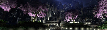 City Cyberpunk Dual Monitor, Japan Dual Monitor HD wallpaper