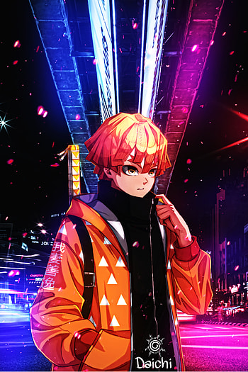 Zenitsu Agatsuma, demonslayer, anime HD phone wallpaper