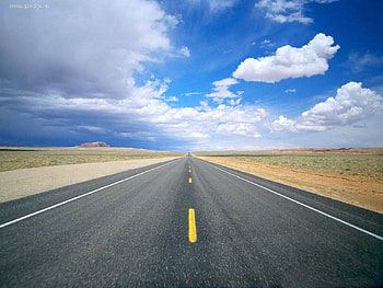 Landscape, Sky, Roads, Clouds HD wallpaper
