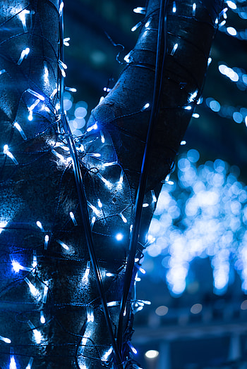Lights, Miscellanea, Miscellaneous, Wood, Tree, Glow, Garland, Garlands HD phone wallpaper