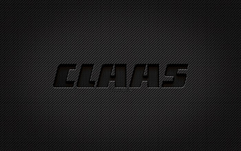 Claas carbon logo, , grunge art, carbon background, creative, Claas black logo, brands, Claas logo, Claas HD wallpaper