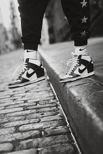 Miscellanea, Miscellaneous, Legs, Sneakers, Bw, Chb, Style, Step HD phone wallpaper