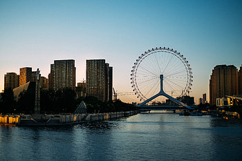 Cities, City, Ferris Wheel, Entertainment HD wallpaper