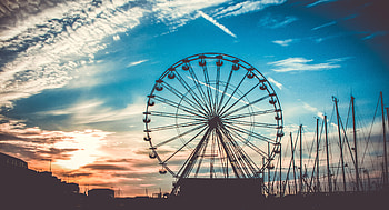 Ferris Wheel , ferris-wheel, graphy, mood HD wallpaper