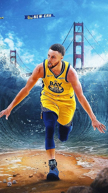 Steph Curry, Creative, Background HD phone wallpaper