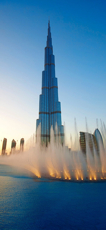 Burj Khalifa, nature, Aranha-ceu HD phone wallpaper