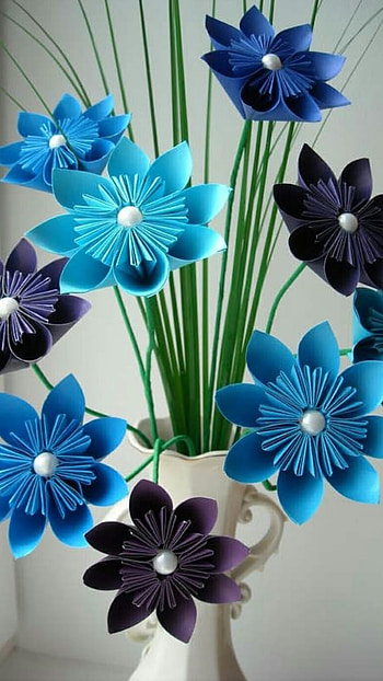 Paper Flowers, Paper, Aesthetic HD phone wallpaper
