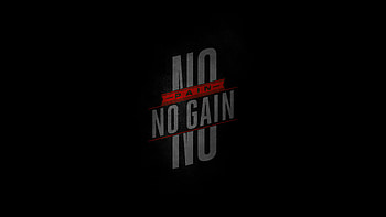 No Pain No Gain, typography, dark, black HD wallpaper