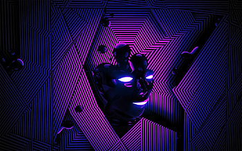 Abstract, Shine, Light, Lines, Shadow, Imagination, Face HD wallpaper
