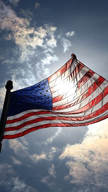 Memorial Day 2022, American Flag, Sky Background HD phone wallpaper