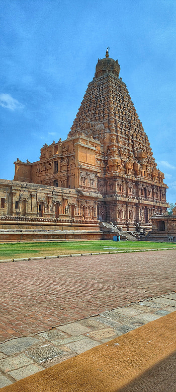 Brihadeeswara Temple, cloud, sky, Cholar HD phone wallpaper
