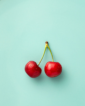 Food, Drops, Berries, Cherries HD phone wallpaper