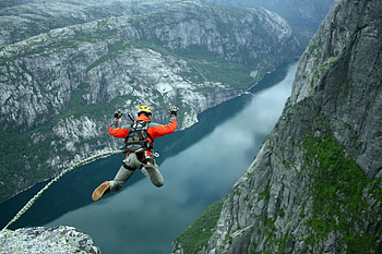 Jumping , High-flying leap, Adrenaline-filled, Extreme sport HD wallpaper