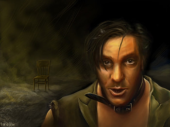 Man in Dark, cg, fantasy, man, , digital art, dark HD wallpaper