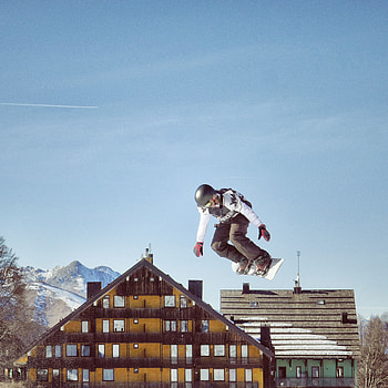 Sports, Bounce, Jump, Snowboarder, Extreme, Trick HD phone wallpaper