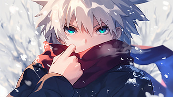 Winter Vibes: Anime, winter anime, Anime, winter, blue eyes, scarf HD wallpaper