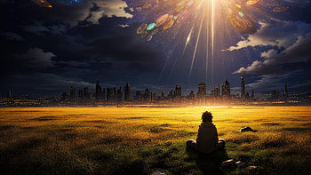 I Am The Light Of The World, artist, artwork, digital-art, artstation HD wallpaper
