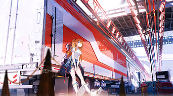 Asuka Langley Soryu Waiting , neon-genesis-evangelion, asuka-langley-soryu, anime-girl, anime HD wallpaper
