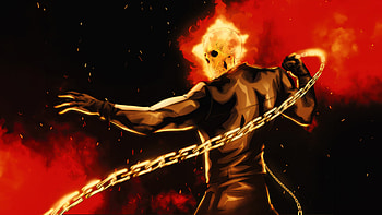 Ghost Rider Dawn In The Dark, ghost-rider, superheroes, artwork, art, digital-art, deviantart HD wallpaper