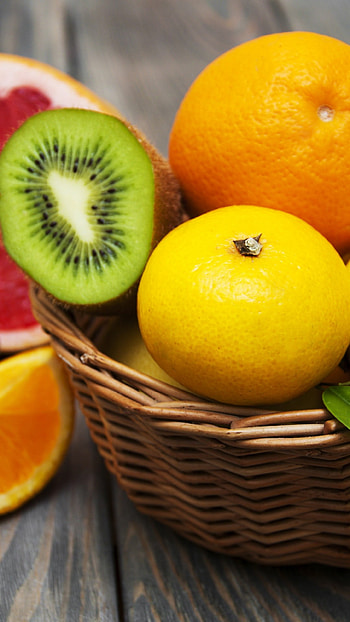 Lemon kiwi grapefruit, Citrus fruits, Vitamin-rich, Mouth-watering HD phone wallpaper