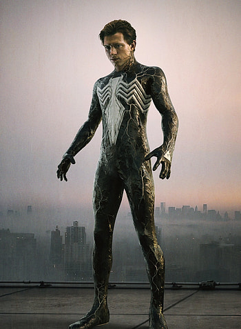 Spiderman No Way Home, Venom, Symbiote, Tom Holland, Peter Parker, Comics, Concept Art, Marvel HD phone wallpaper
