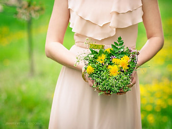 Delicate, trees, women, flowers, lace, grass, dress HD wallpaper
