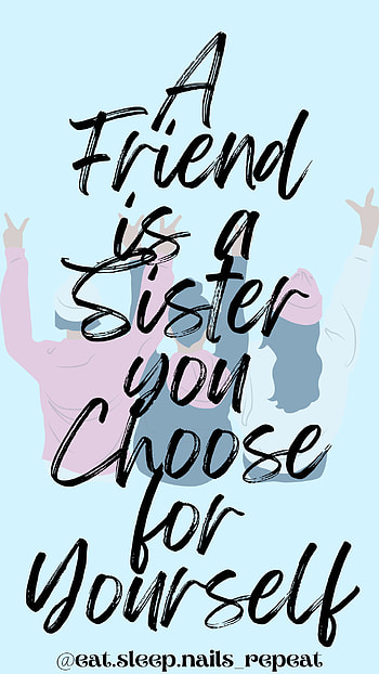 Sis friend, art, line, sister HD phone wallpaper