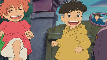 Ponyo anime, Cliff by the sea, Enchanting screencap, Magical moment HD wallpaper