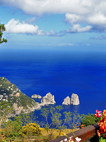 Capri Island, Anacapri town, Naples province, Italy HD phone wallpaper