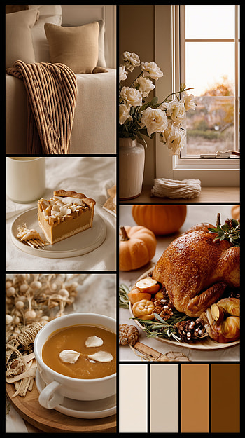 Cozy Beige Thanksgiving Collage, Thanksgiving HD phone wallpaper
