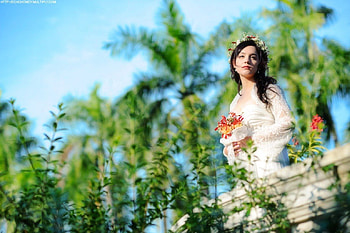 Dreaming Bride, lady, model, bride, beauty HD wallpaper