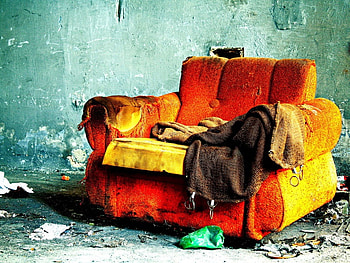 Colorful SOFA, old, sofa, rust, colour, dead, ful HD wallpaper