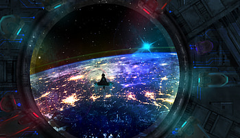 Anime Girl Stargazing Beyond the Cosmos, Anime, girl, anime girl HD wallpaper