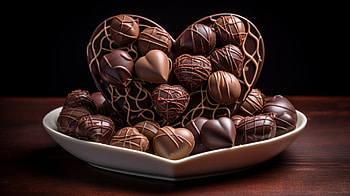 AI-Generated Chocolate Delights, AI Art, food, chocolate HD wallpaper
