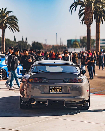 Supra silver, car, mk4 HD phone wallpaper