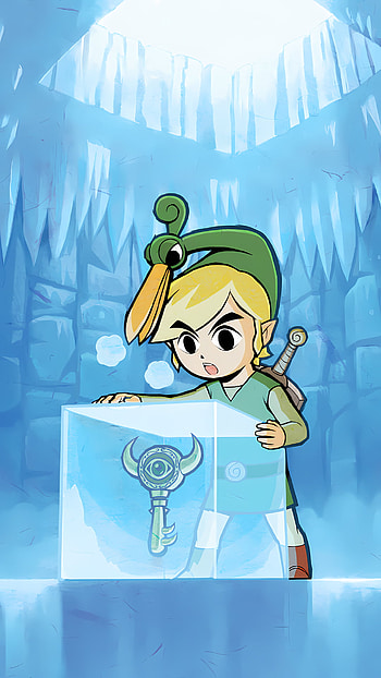 The Legend of Zelda: Minish Cap — Link's Frozen Key, The Legend Of Zelda: The Minish Cap, Link HD phone wallpaper