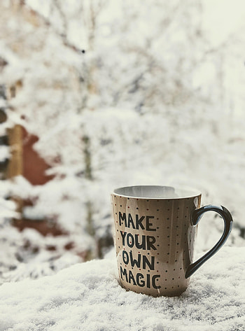Magic, Words, Cup, Inscription, Text, Motivation, Mug HD phone wallpaper