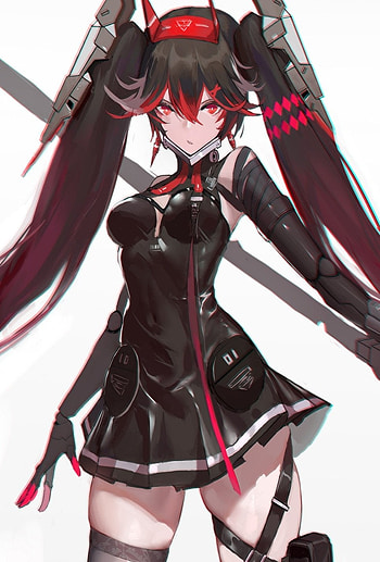 Punishing gray Raven, red, hair HD phone wallpaper