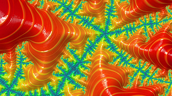 Trippy Psychedelic Fractal, colorful, colors, red, orange (Color), Abstract, fractal HD wallpaper