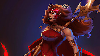 Scarlet Witch Comic Art, scarlet-witch, superheroes, artist, artwork, digital-art, deviantart HD wallpaper