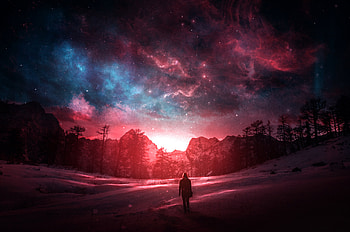 Exploring Lights In Dark, deviantart, artist, artwork, digital-art HD wallpaper