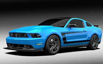 Muscle Blue Car, muscle-car, cars, blue HD wallpaper