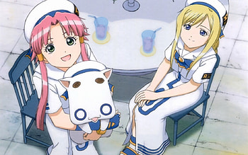 Akari and Alicia, akari, anime, aria, alicia HD wallpaper