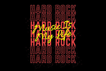 Hard rock musik, Typography design, Music is life, High-energy vibes HD wallpaper