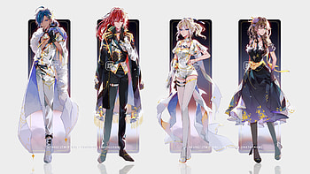 Diluc Jean Kaeya Lisa Genshin Impact HD wallpaper