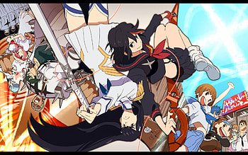 Kill la kill(2), la, mako, kill, blood, fresh, uzu HD wallpaper